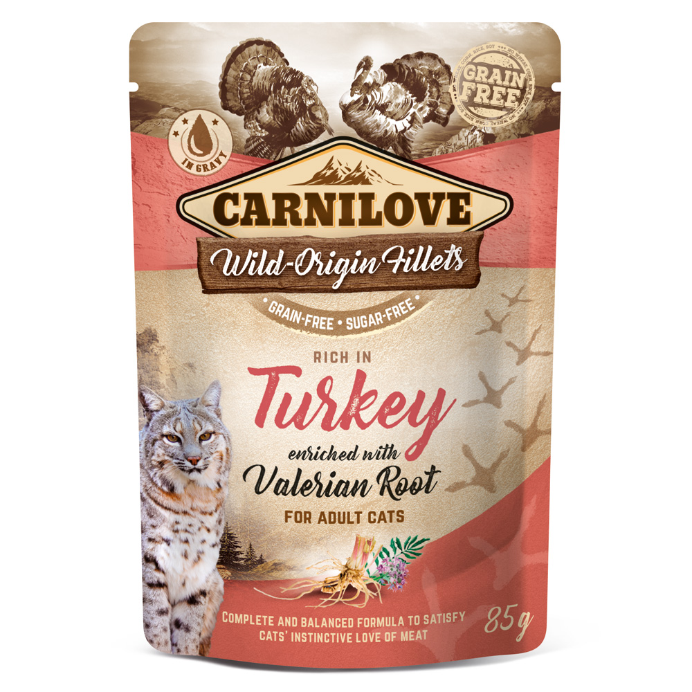 Carnilove Cat Pouch Turkey enriched with Valerian 85g