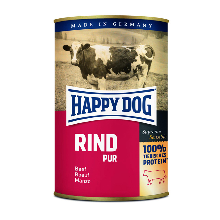 HappyDog konserv 100% animalisk oxkött 400g