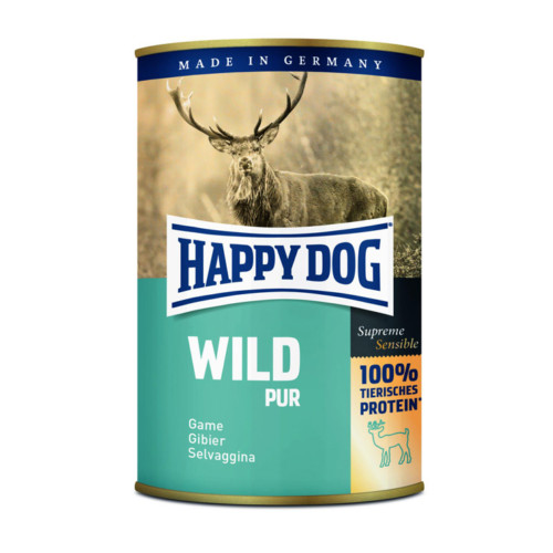 HappyDog konserv 100% animalisk vilt 400g