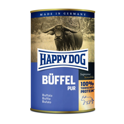 HappyDog konserv 100% animalisk buffel 400g