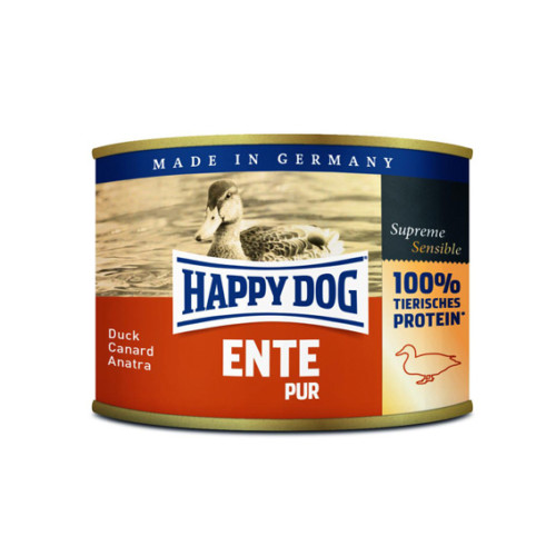 HappyDog konserv 100% animalisk anka 200g