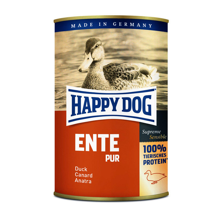 HappyDog konserv 100% animalisk anka 400g