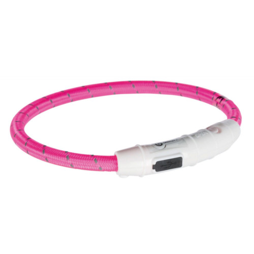 Flash light ring USB, XS-S: 35 cm/ø 7 mm, rosa
