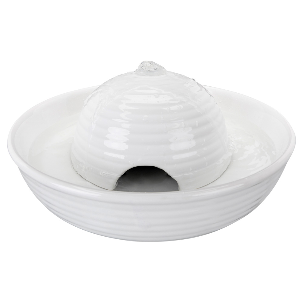 Vattenfontän Vital Flow Mini keramik 0.8 L vit