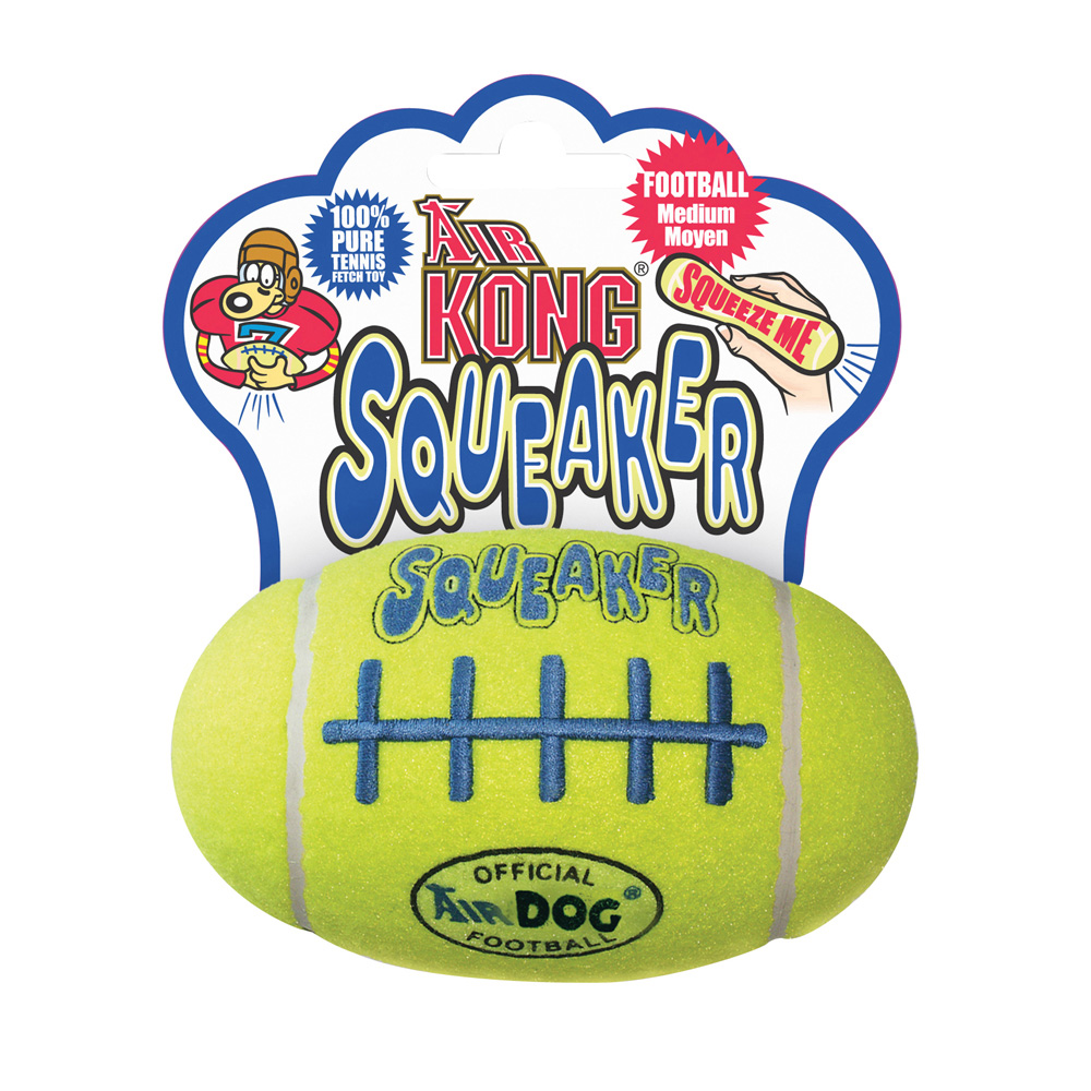 Kong Squeaker Football Small tennisboll