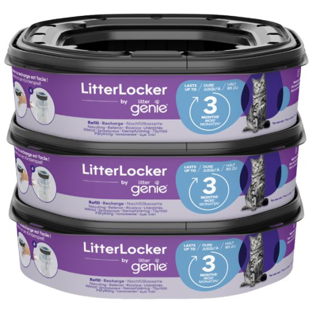 LitterLocker By Litter Genie (Lila)  refill 3-pack