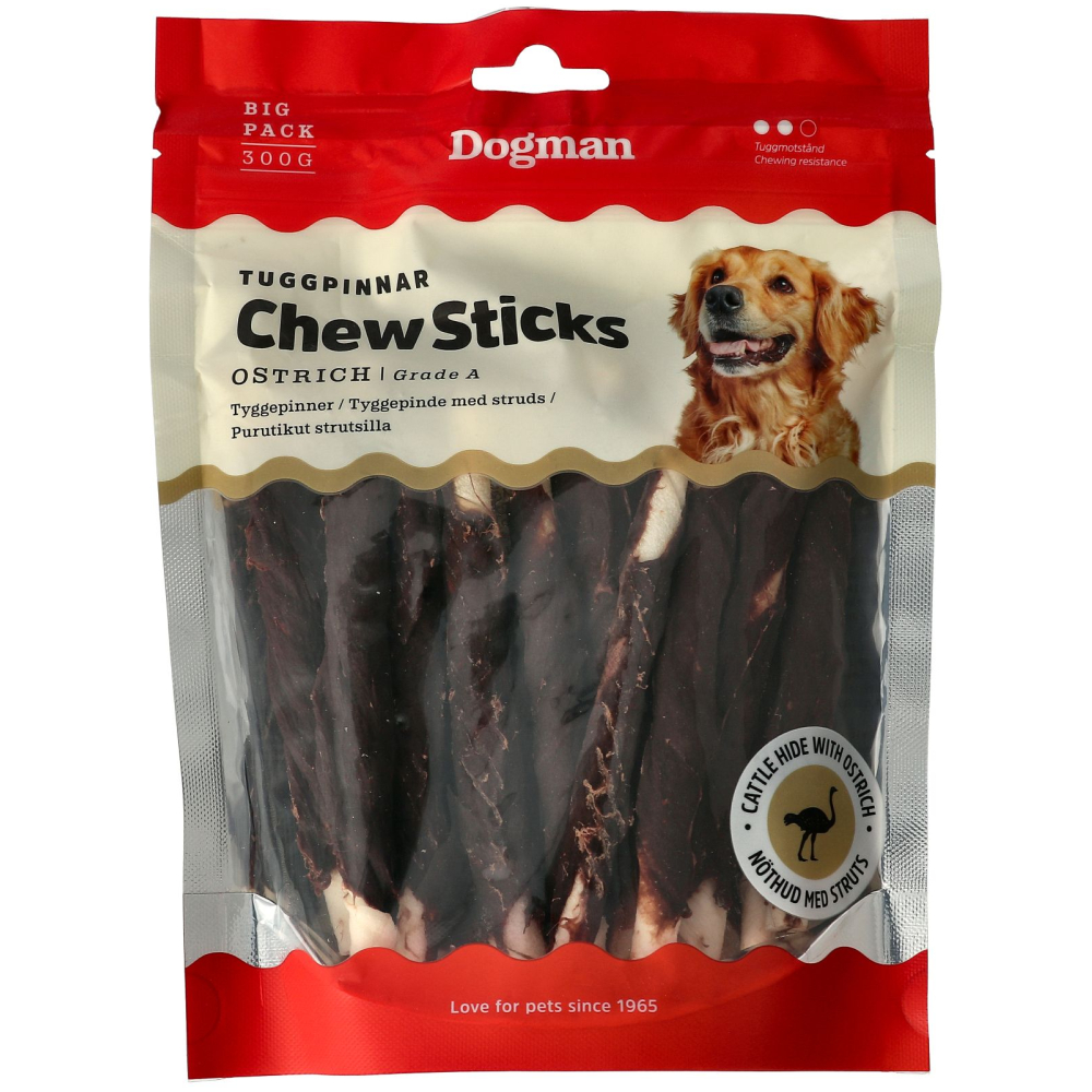 Dogman Chew sticks ostrich 12