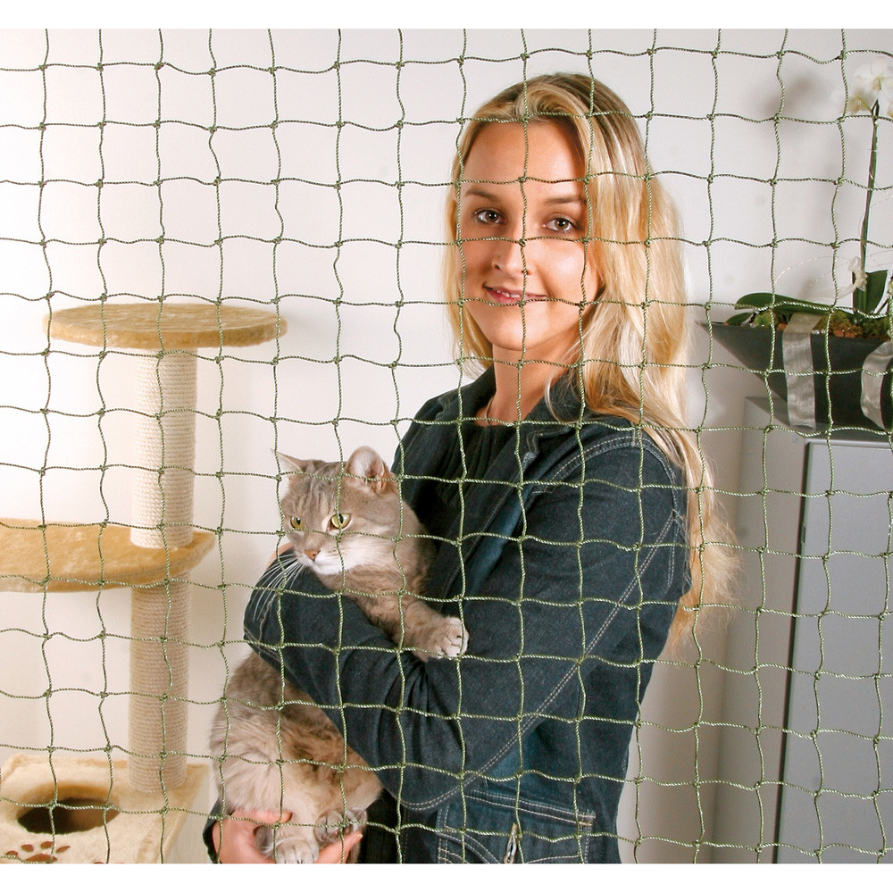 Cat Protect Kattnät m wire Olivgrön 3x2