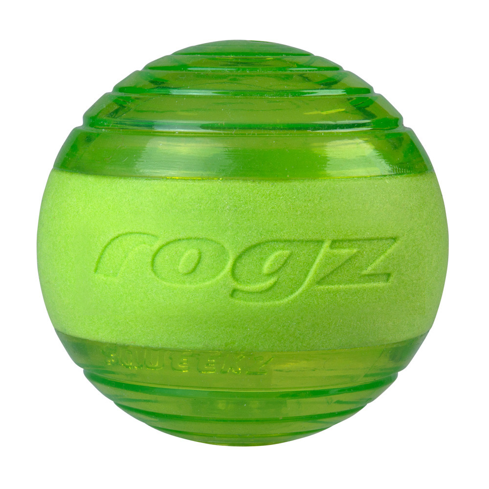 Rogz squeekz ball grön 6,4 cm