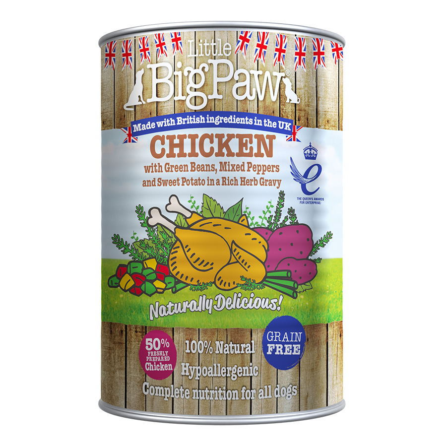 LBP Dog chicken, potato, peppers, beans & herbs 390g