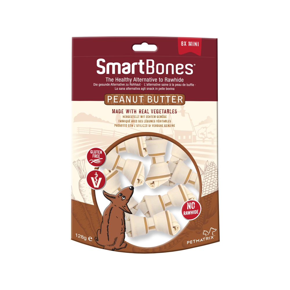 x SmartBones Peanut Butter Mini 8-pack