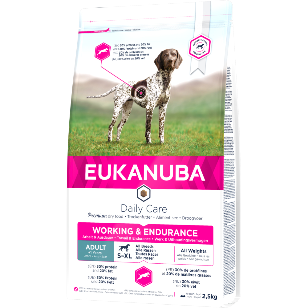 NEW- Eukanuba Dog Daily Care Working & Endurance 2