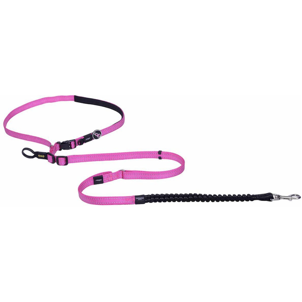 Rogz Utility Handsfree Lead L Pink 150-210cm