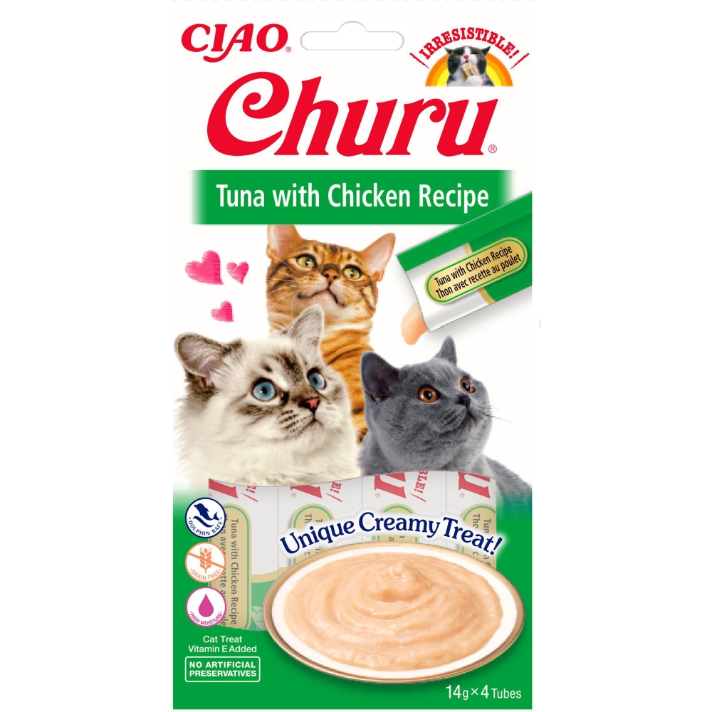 CHURU CAT TUNA WITH CHICKEN 4ST