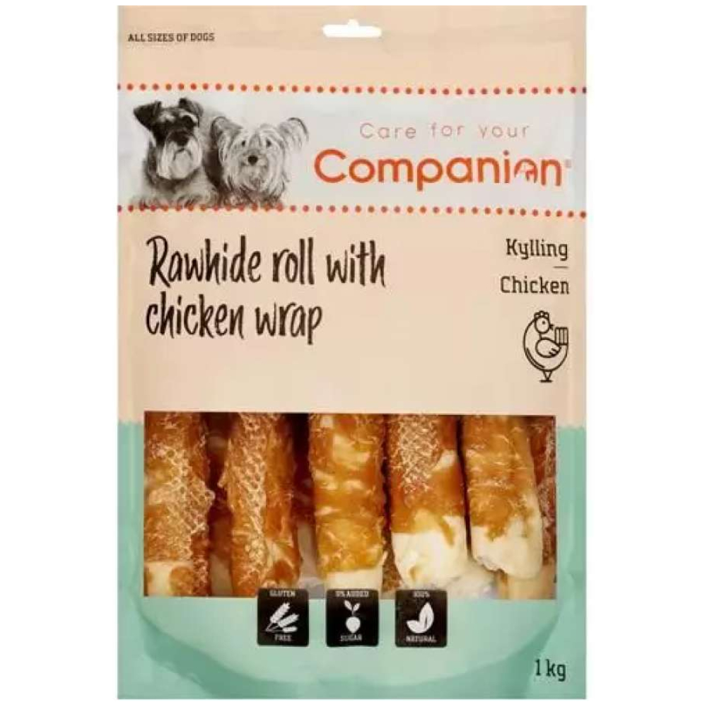 Companion rawhide roll with chicken wrap 18cm